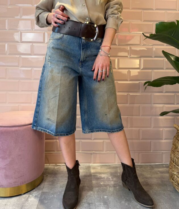 Bermuda denim effetto vintage Vicolo