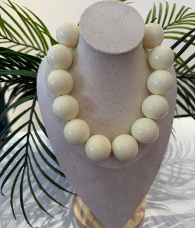 Collana Bubble avorio NfmShop
